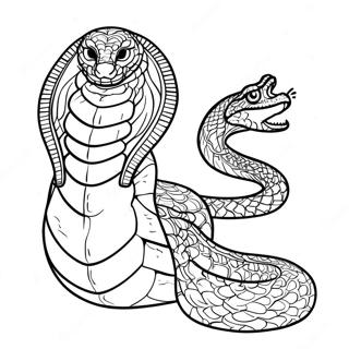 Slytherin House Snake Coloring Page 41313-33152