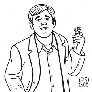 Mr Beast In A Generous Pose Coloring Page 4132-3477