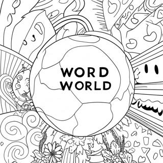 Word World Coloring Pages