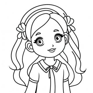 Pretty Girl Gacha Life Coloring Pages