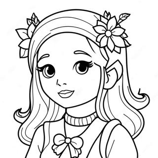 Pretty Girl Gacha Life Character Coloring Page 41342-33174