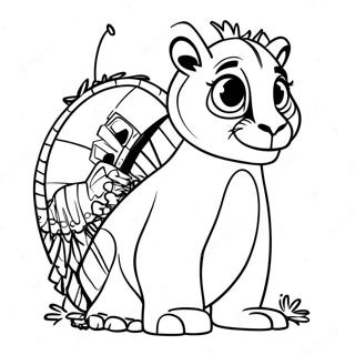 Madagascar 3 Coloring Pages