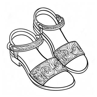 Sandals Coloring Pages