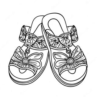 Sandals Coloring Page 41372-43046