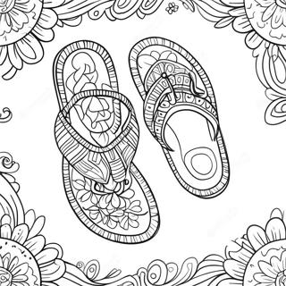 Sandals Coloring Page 41372-43047