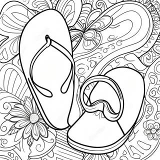 Sandals Coloring Pages