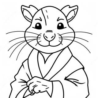 Master Splinter Coloring Pages