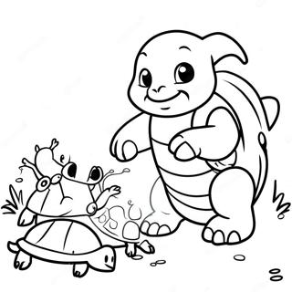 Master Splinter Training Young Turtles Coloring Page 41393-33215