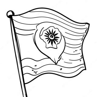 Indian Flag Coloring Pages