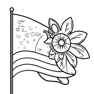 Indian Flag Coloring Page 41402-33218