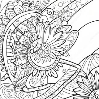 Vibrant Indian Flag Coloring Page 41403-33221