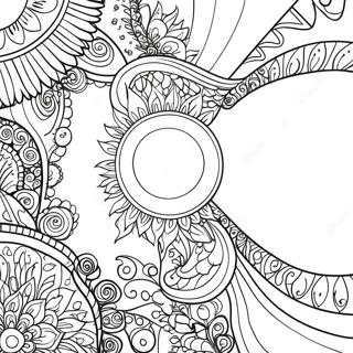 Vibrant Indian Flag Coloring Page 41403-33222