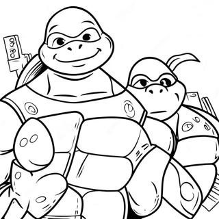 Ninja Turtles Coloring Pages