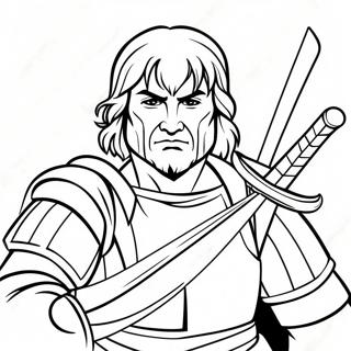 Leonardo With Swords Coloring Page 41413-33229