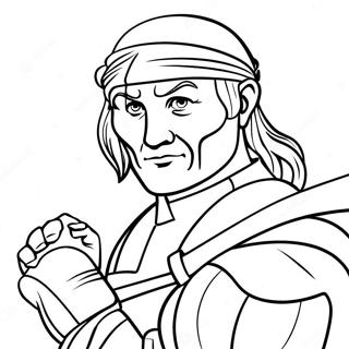 Leonardo With Swords Coloring Page 41413-33232