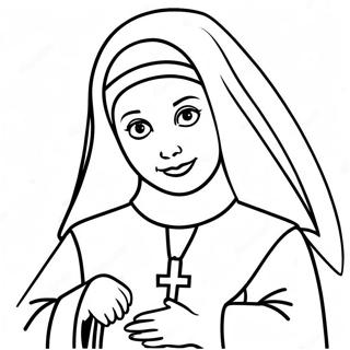 Nun Coloring Pages