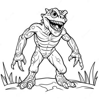 Scary Trevor Henderson Creature Coloring Page 41433-33249