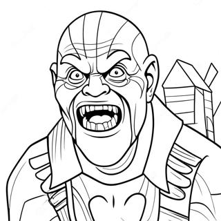 Scary Trevor Henderson Creature Coloring Page 41433-33252