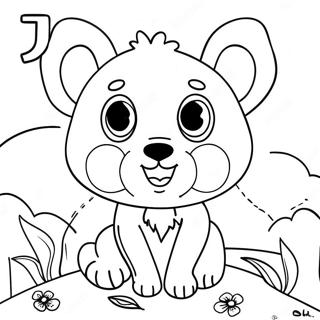 Vowel Coloring Page 41442-33246