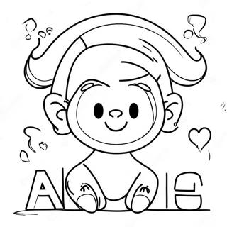 A E I O U Vowel Coloring Page 41443-33255