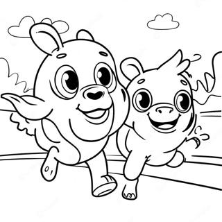 Fun Run Race Coloring Page 41452-33258