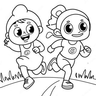 Exciting Fun Run Coloring Page 41453-33261