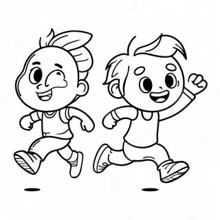 Exciting Fun Run Coloring Page 41453-33264