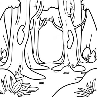 Enchanted Forest Coloring Page 41462-33266