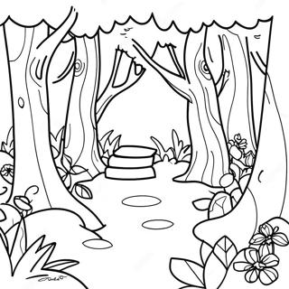 Enchanted Forest Coloring Page 41462-33267