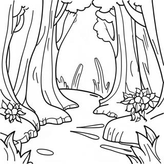 Enchanted Forest Coloring Page 41462-33268