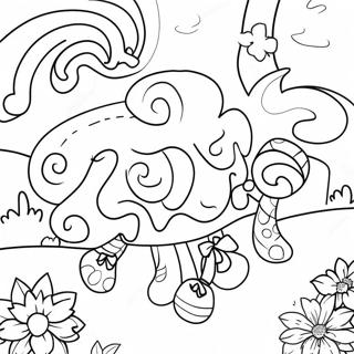 Candyland Adventure Coloring Page 4151-3487