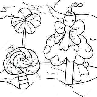 Candyland Adventure Coloring Page 4151-3488