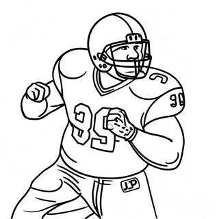 Aaron Donald Action Pose Coloring Page 41522-33311