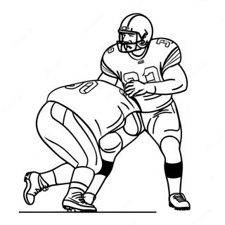 Aaron Donald Sacking Quarterback Coloring Page 41523-33313