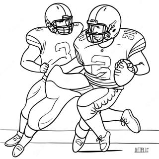 Aaron Donald Sacking Quarterback Coloring Page 41523-33316