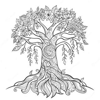 Positive Karma Tree Coloring Page 41553-33345