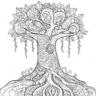 Positive Karma Tree Coloring Page 41553-33347