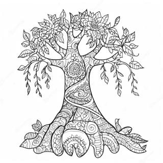 Positive Karma Tree Coloring Page 41553-33348