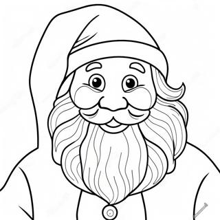 Christmas Preppy Santa Claus Coloring Page 41562-33344