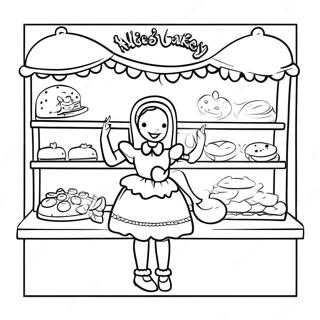 Alice's Wonderland Bakery Coloring Pages