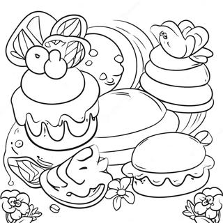 Alice S Wonderland Bakery Coloring Page 41602-33379