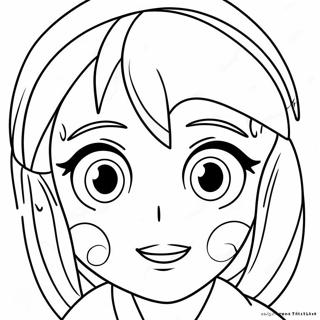 Cute Anime Eye Coloring Page 41613-33389