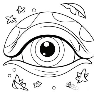 Cute Anime Eye Coloring Page 41613-33392