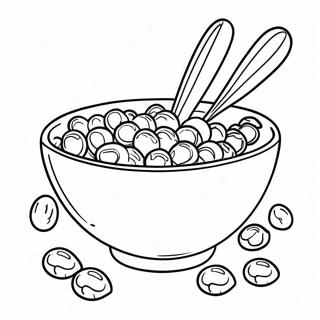 Cereal Bowl Coloring Pages