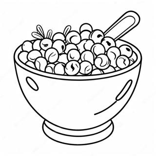 Colorful Cereal Bowl Coloring Page 41622-33395