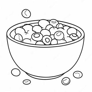 Colorful Cereal Bowl Coloring Page 41622-33396