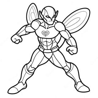 Blue Beetle In Action Coloring Page 4162-3501