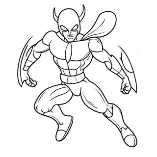 Blue Beetle In Action Coloring Page 4162-3503