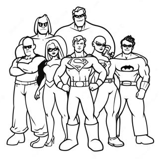 Super Awesome Friends Coloring Page 41633-33406