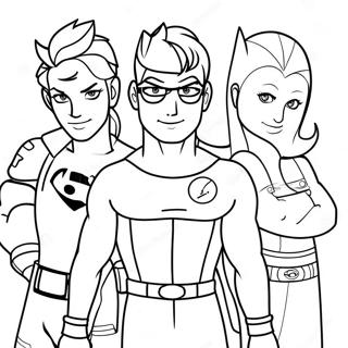 Super Awesome Friends Coloring Page 41633-33408